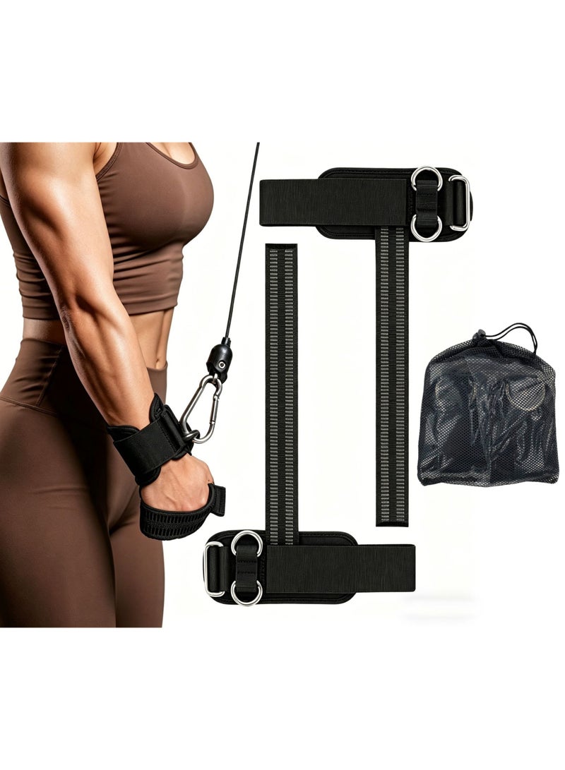 Double D Ring Weightlifting Straps: 7mm Neoprene Padding & Anti-Slip Grip for Deadlifts, Cable Machines - Adjustable Fit for Men & Women - Image 1