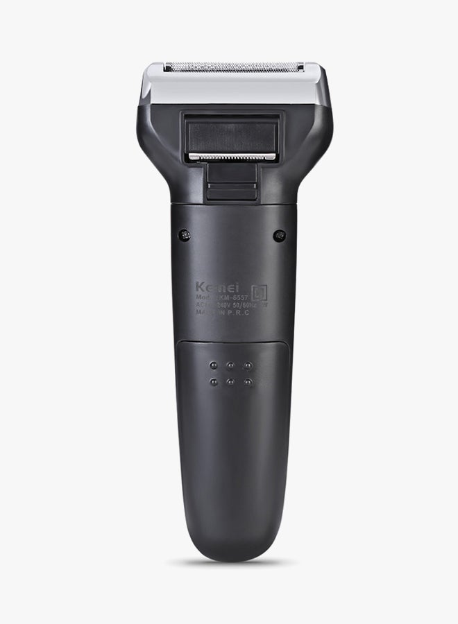 Kemei Electric Shaver KM - 6557 Black/Grey - Image 2
