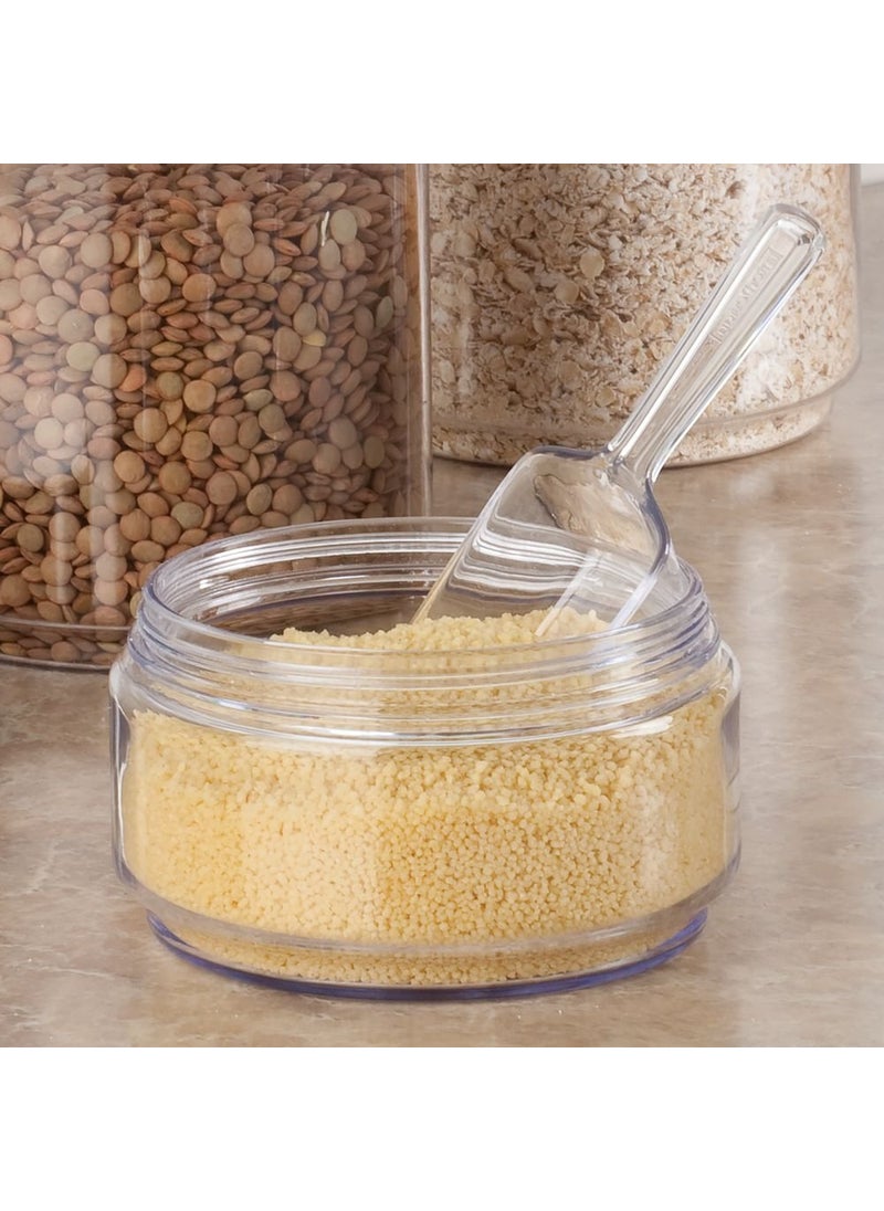 InterDesign iDesign Plastic Scoop Measuring Cups – Set of 4, Multiple Sizes, Pet Food, Coffee Grounds, Versatile Scoop, Clear  - Image 5