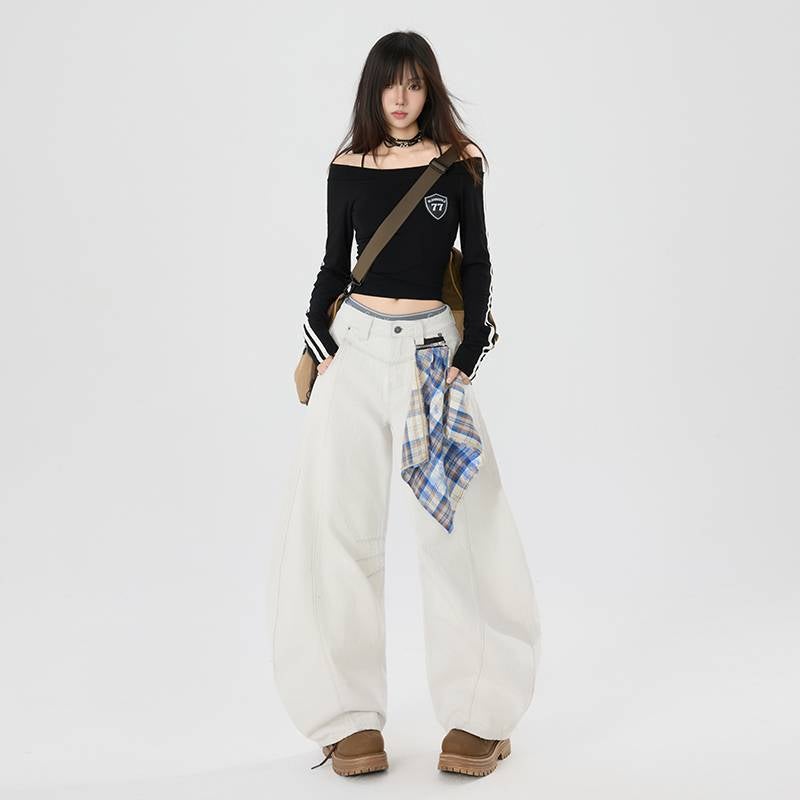 Unisex Classic Denim Jeans Loose Fit Daily Outdoor Wear - Image 2