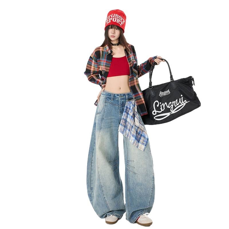 Unisex Classic Denim Jeans Loose Fit Daily Outdoor Wear - Image 5