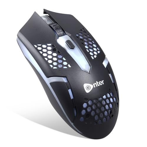 Enter FastClick USB Optical Mouse, 1000 DPI Precision, Ergonomic Design, Ambidextrous Use, Durable Build, Plug & Play Compatible with Windows and Mac - Image 2