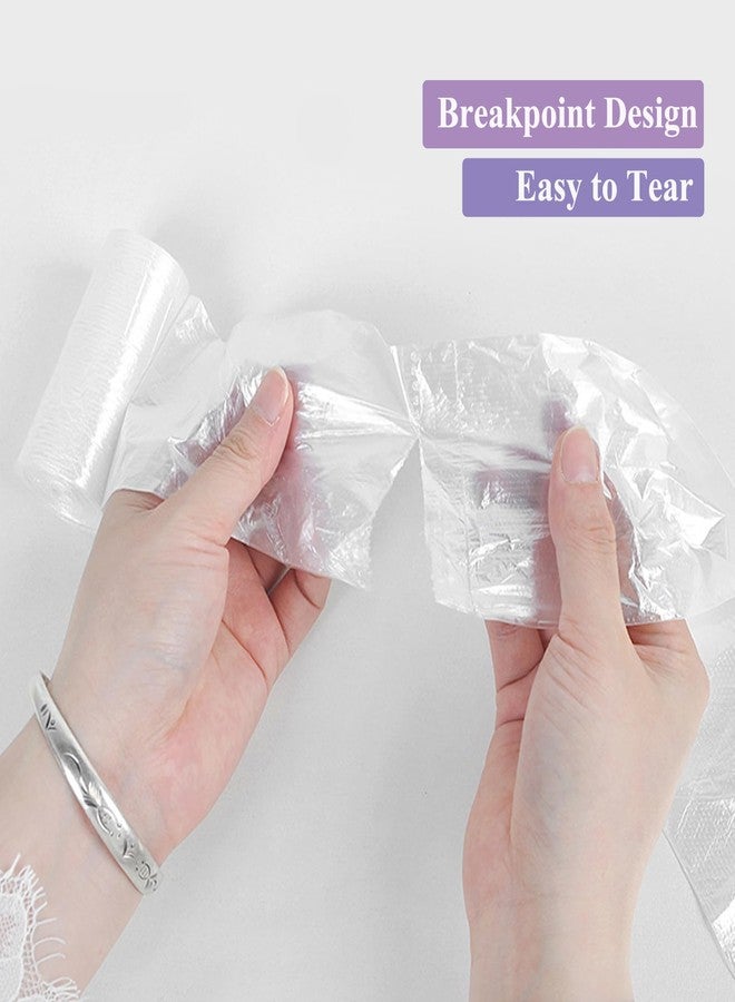 JILLICK 200 Pack Small Garbage Bags - White - Perfect for Desktop Trash Cans - Odorless - Image 3