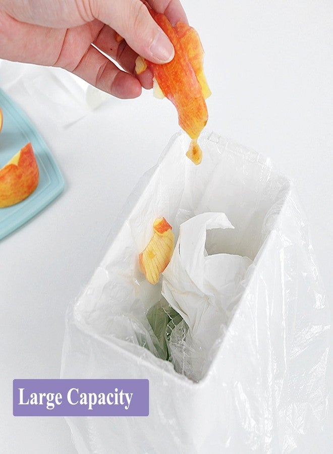 JILLICK 200 Pack Small Garbage Bags - White - Perfect for Desktop Trash Cans - Odorless - Image 5