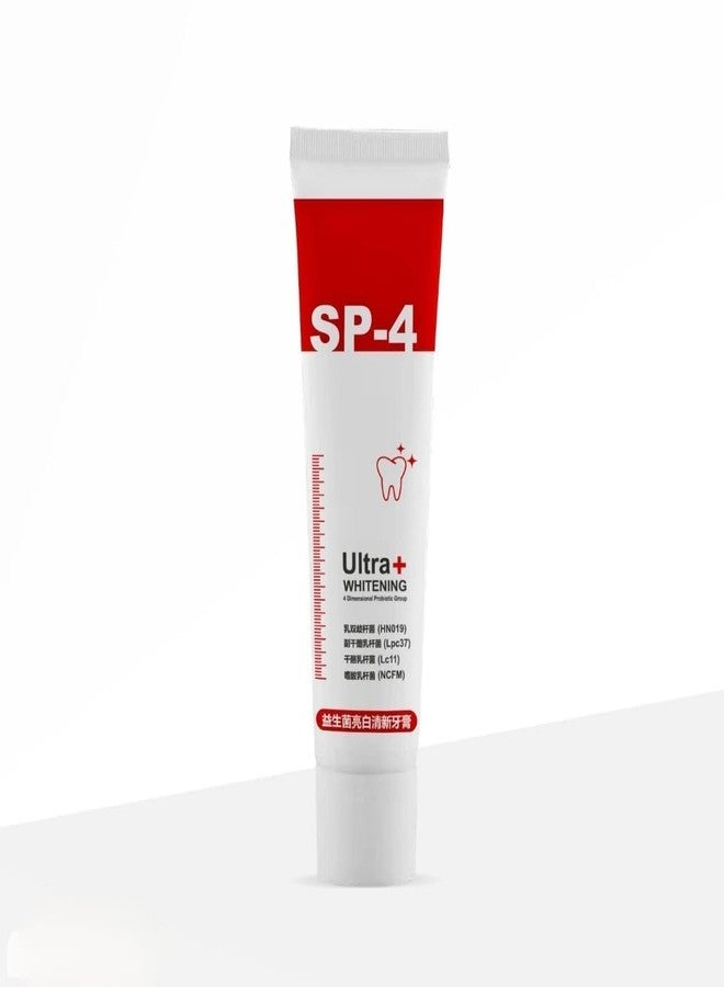 New SP 4 Ultra Brightening Toothpaste Advanced Whitening Formula for Stain Removal and Enamel Protection-30gm (Pack Of 1)