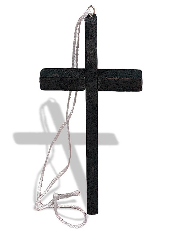 Rubies Monk's Cross, Brown, Unframed, 10 Inches, Traditional, Religious, Wall Hanging Decor, Living Room, Bedroom