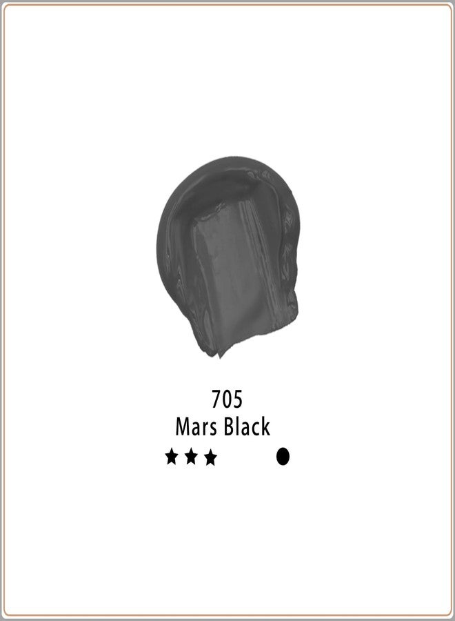 Artecho Mars Black Acrylic Paint (120ml / 4.05oz) Tubes, Art Craft Paints for Canvas Painting, Rock, Stone, Wood, Fabric, Art Supplies - Image 2