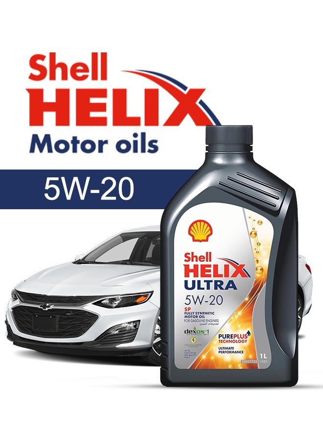 Shell Engine Oil – For Chevrolet Malibu V4 2024 - 2013, 5 Liter,  5w20 Shell - With Engine Oil Filter - 2013 2014 2015 2016 2017 2018 2019 2020 2021 2022 2023 2024