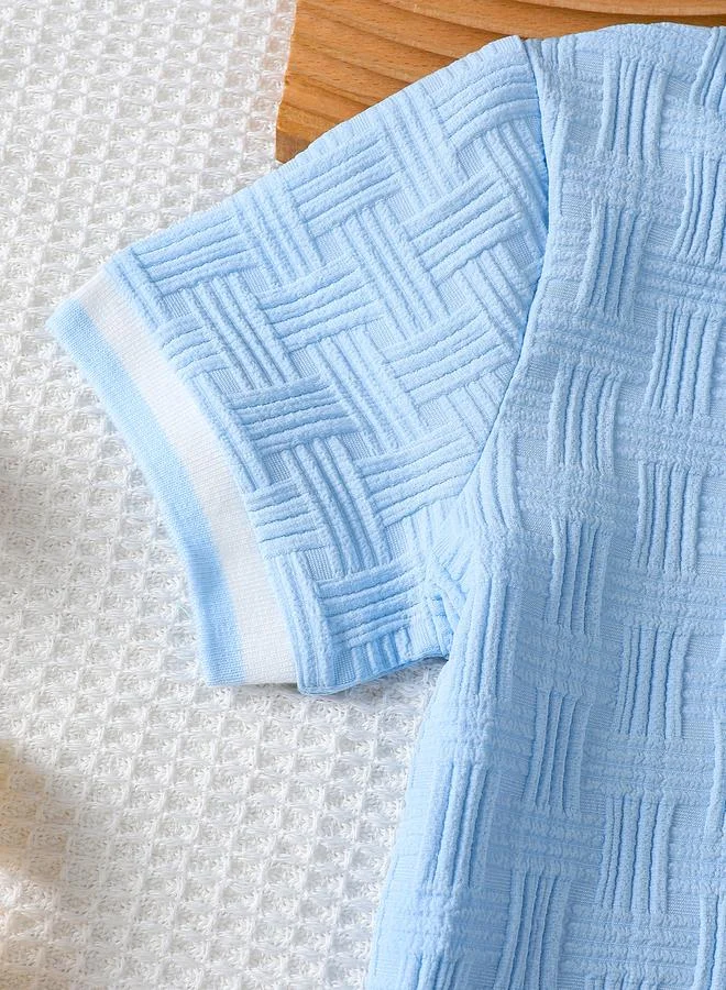 Take Two Take Two Boys Textured Button Front Shirt and Shorts Set