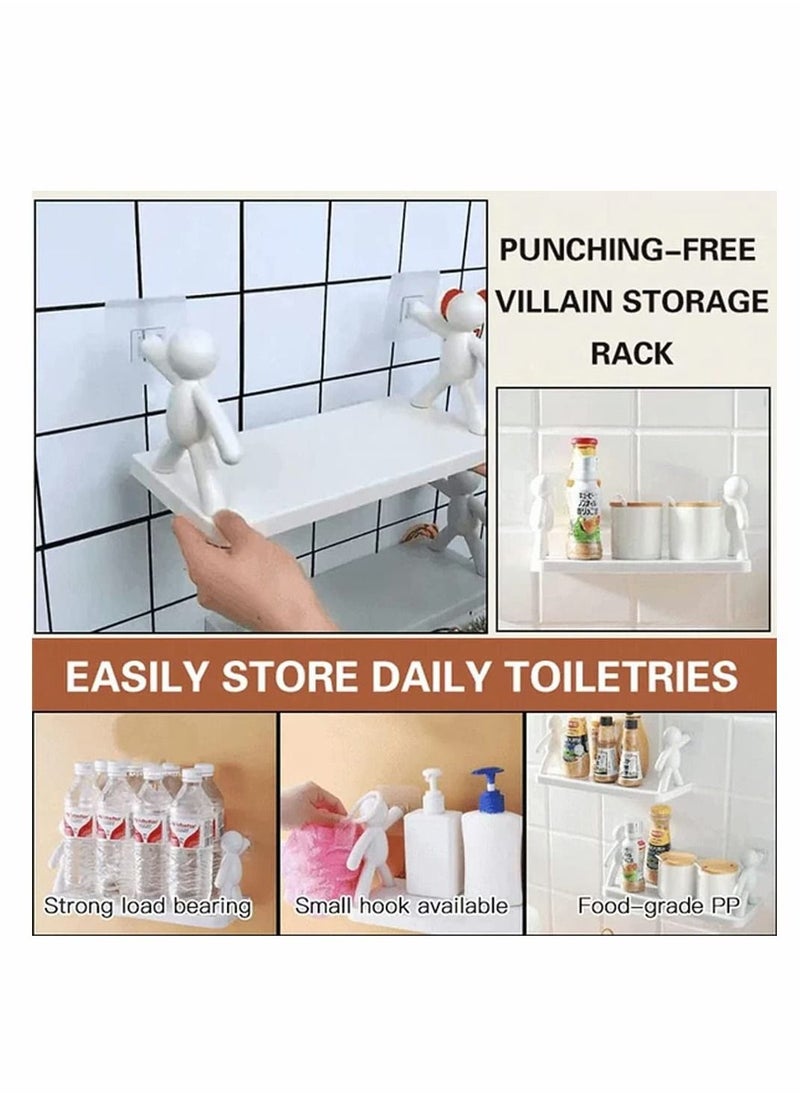 Storage Rack, Humanoid Floating Shelves, The Toilet Receive Shelf, Modern Decoration White Wall Shelves for Bathroom Kitchen Decorate - pzsku/Z581F09BD528AEC6864F0Z/45/_/1686307485/13b9dc2b-c109-4413-8907-fd1df16af3f5