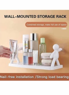 Y&D Storage Rack, Humanoid Floating Shelves, The Toilet Receive Shelf, Modern Decoration White Wall Shelves for Bathroom Kitchen Decorate  - Image 5
