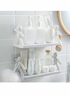 Y&D Storage Rack, Humanoid Floating Shelves, The Toilet Receive Shelf, Modern Decoration White Wall Shelves for Bathroom Kitchen Decorate  - Image 2