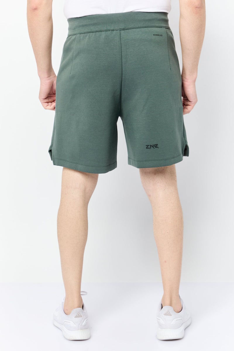 Adidas Men Sportswear Fit Brand Logo Outdoor Shorts, Dusty Green - Image 3