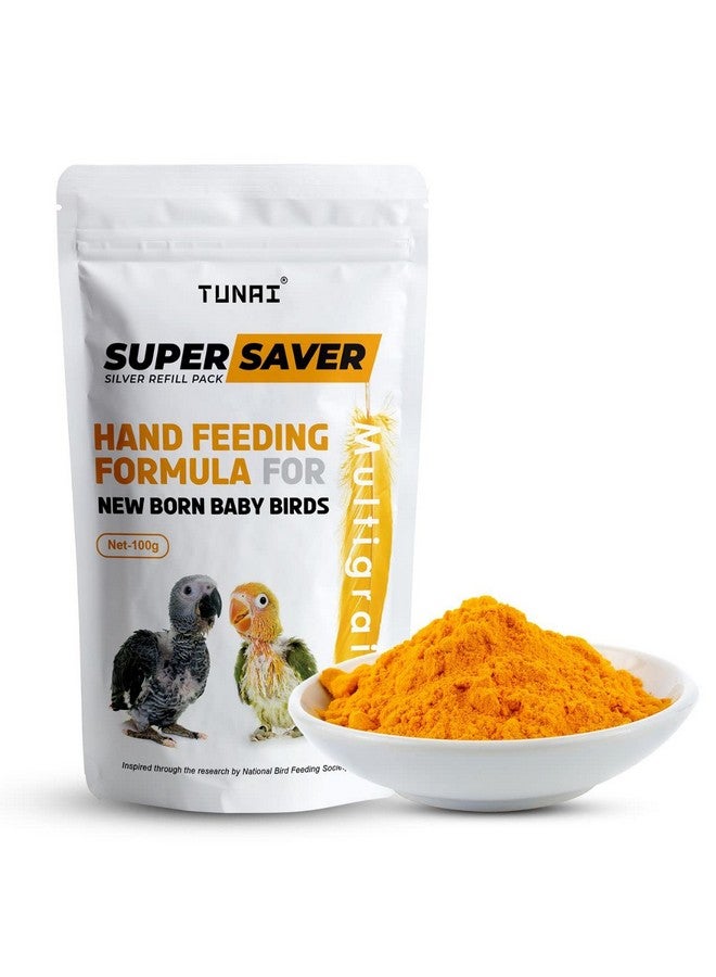 TUNAI Super Saver Hand Feeding Formula For All New Born Baby Birds | 100G | Essential For Your Baby Birds - Rich Content Of Calcium And Protein, Suitable For All Birds - Image 1