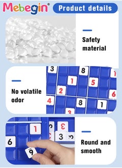 MEBEGIN Sudoku Board Game Included 81 Number Cubes, Fun Number Game, Creative Learning Math Games, Educational Toy for Kids Aged 3+, Easy for Storage and Carry Around, Ideal Gift For Kids, 25.1*23.9*1.8cm  - Image 3