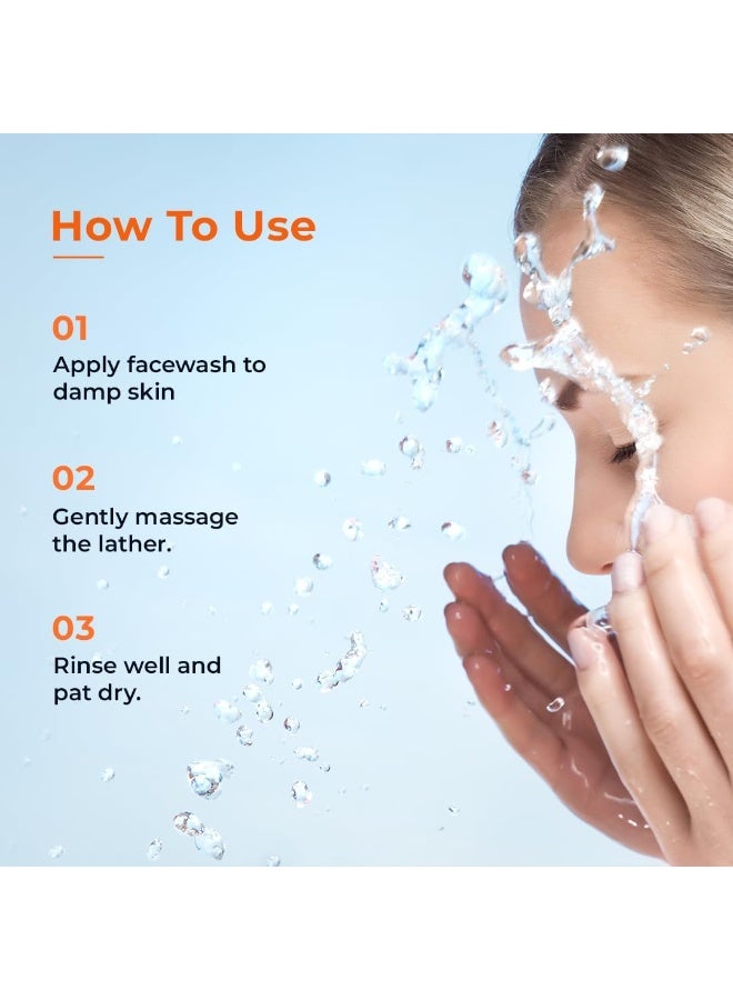 WOW Skin Science Japanese Yuzu Brightening Face Wash 150ml + Yuzu SPF 70 PA++++ Dewy Bright Sunscreen Gel 50ml | Vitamin C Glow, Gentle Cleansing & High Sun Protection Combo - Image 4