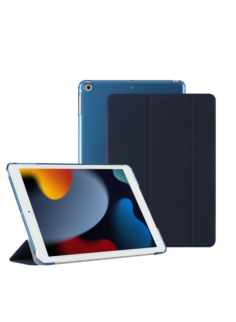 Loquat Protective Tri-Fold Case Cover For iPad Blue