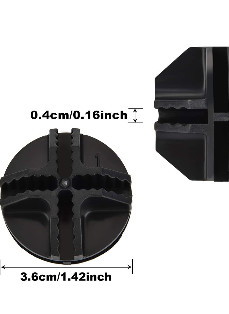 Bukela 32 Pieces Cube Connectors Plastic Storage Cube Connectors Wire Cube Connectors Organizer ABS Connectors for Modular Closet Storage Organizer and Wire Shelf (Black)  - Image 2
