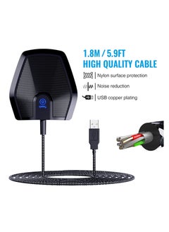 Y&D Conference USB Microphone, Omnidirectional Condenser PC Mic Enhanced Voice Pickup, for Video Conference, Recording, Skype, Online Class, Court Reporter, Plug & Play, Compatible with Mac Windows  - Image 4