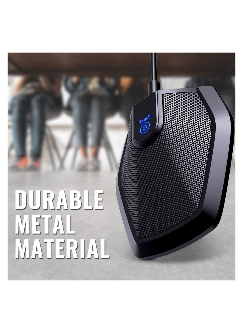 Y&D - Conference USB Microphone, Omnidirectional Condenser PC Mic Enhanced Voice Pickup, for Video Conference, Recording, Skype, Online Class, Court Reporter, Plug & Play, Compatible with Mac Windows - Image 1