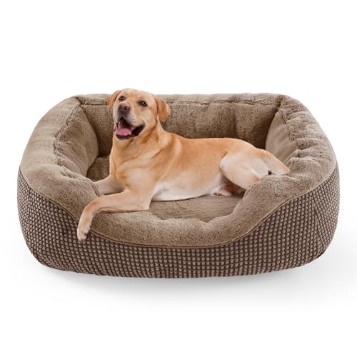 INVENHO Large Dog Beds Large Sized Washable Orthopedic Warming Soft Sleeping Durable with AntiSlip Bottom - Image 1