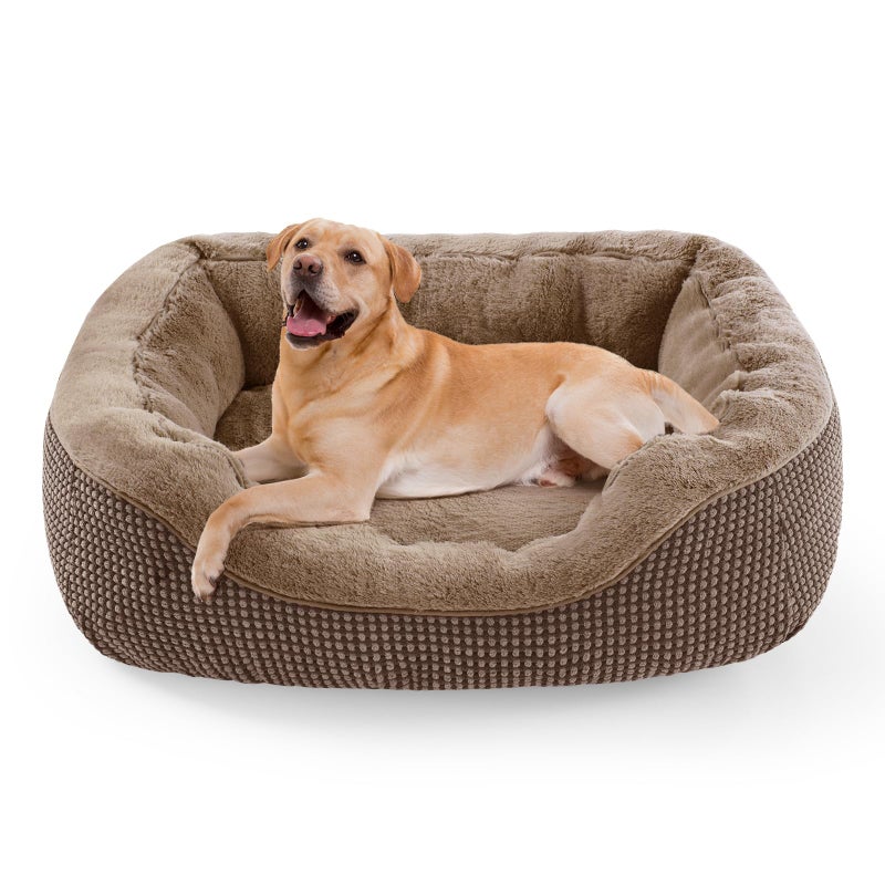 INVENHO Large Dog Beds Large Sized Washable Orthopedic Warming Soft Sleeping Durable with AntiSlip Bottom - Image 2