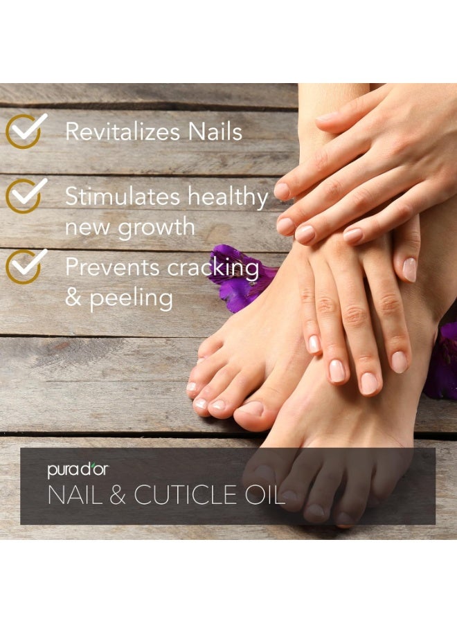 بيورا دور بورا دور، زيت بيوتين عضوي احترافي للجلد المحيط بالأظافر والأظافر، 4 أونصة سائلة (118 مل) - Image 5