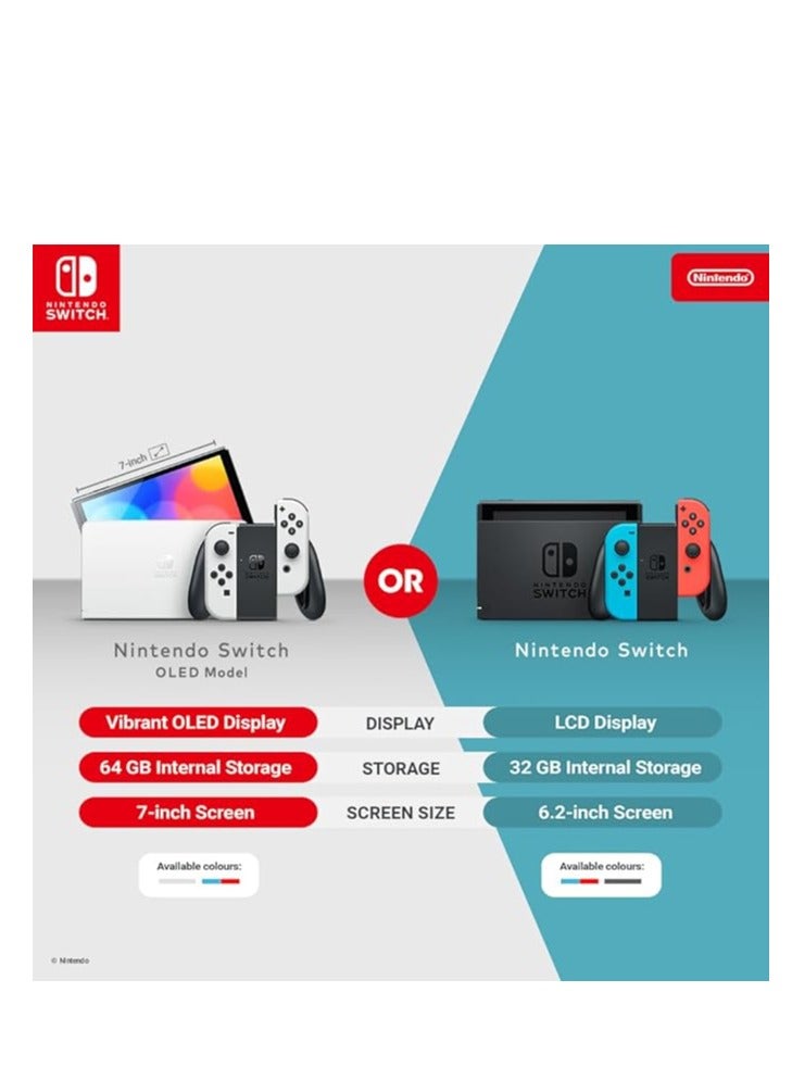 Nintendo Switch (OLED Model) Red & Blue - International Version with EA SPORTS FC 25 Switch - Image 3