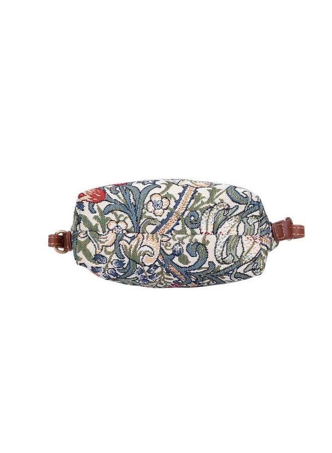 Signare Tapestry Small Crossbody Bag Sling Bag For Women With William Morris Golden Lily Design (Slingglily) - Image 4