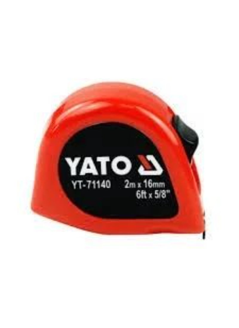 Yato YATO Measuring Tape 2Mx16mm Double Blister Card YT-71140 