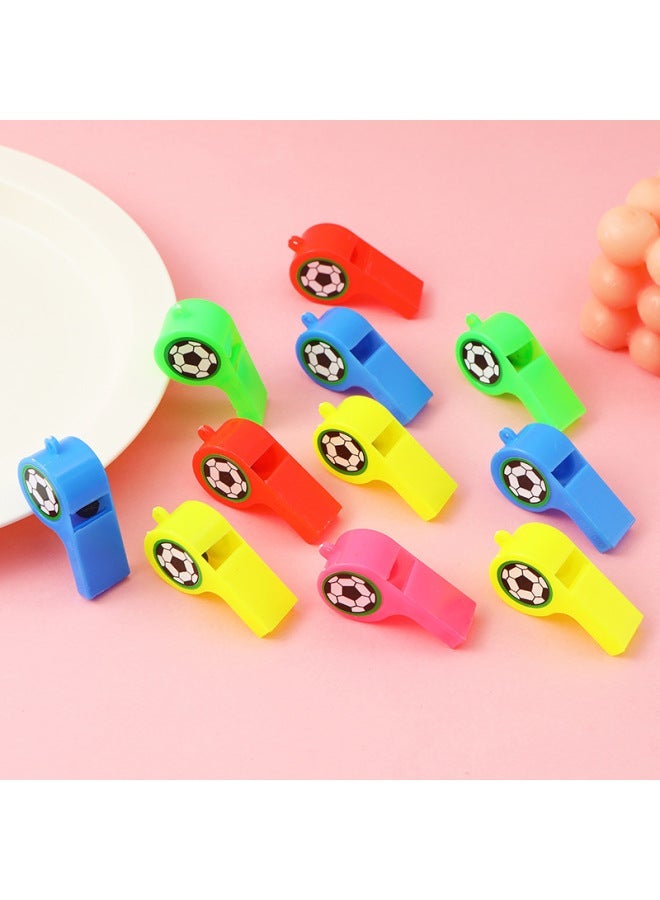 World Cup Football Whistle Plastic Smiley Referee Children's Gift Booster Props Stall Toys-Color:World One (multiples Of 12 Beats) - Image 3