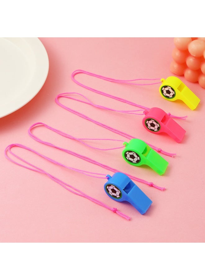 World Cup Football Whistle Plastic Smiley Referee Children's Gift Booster Props Stall Toys-Color:World One (multiples Of 12 Beats) - Image 4