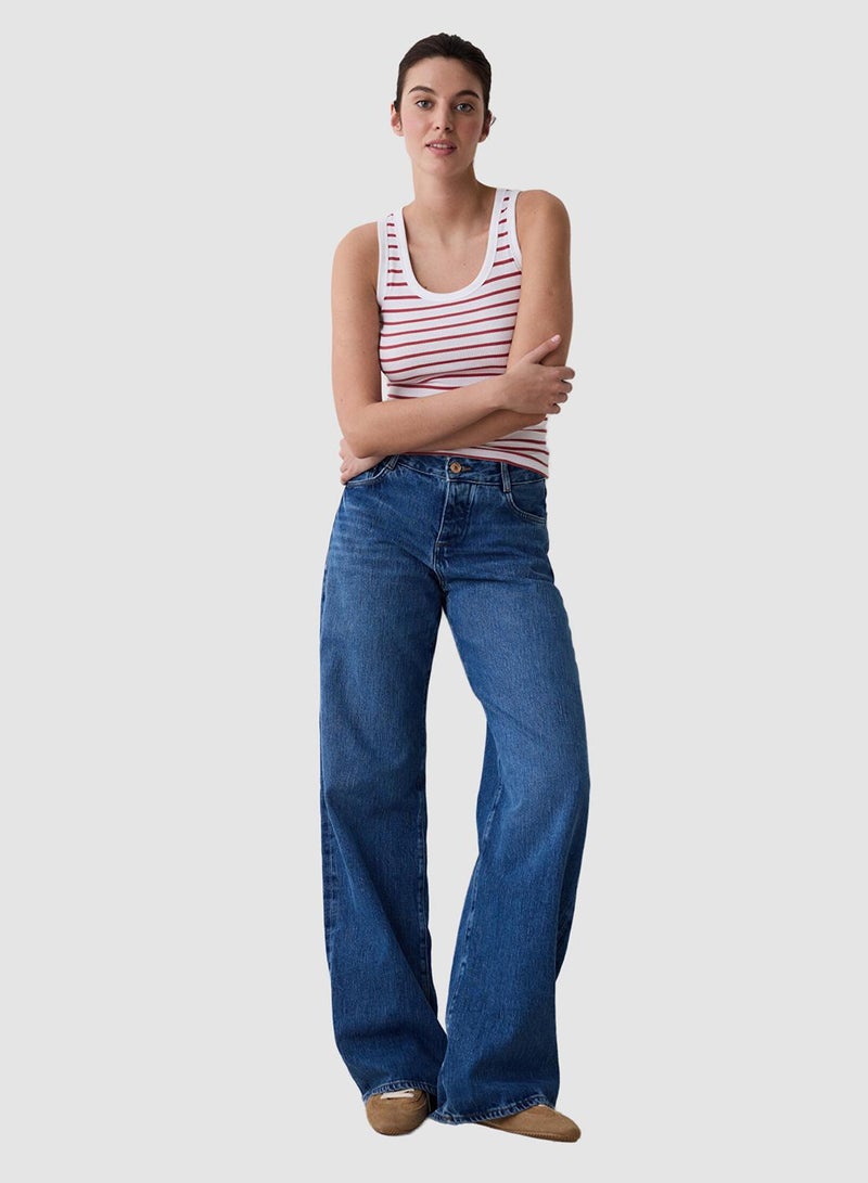 Penti Basic Striped Rib Top - Image 1