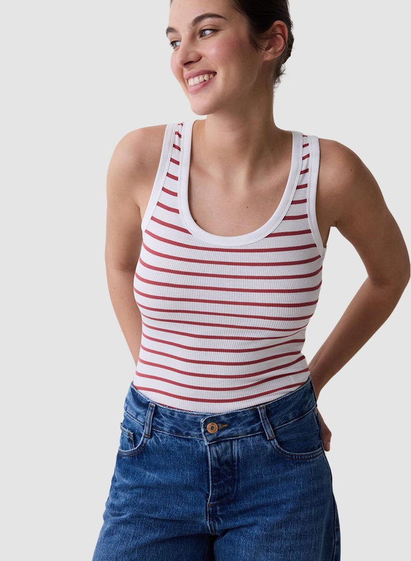 Penti Basic Striped Rib Top - Image 2