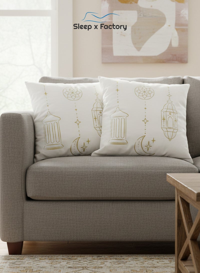 سليب × فاكتوري مخدتين ديكور رمضانية – 45×45 سم – حشوة مايكروفايبر - Image 1