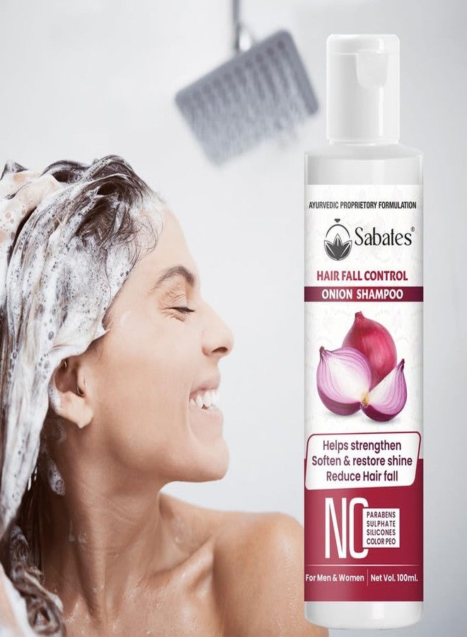 Sabates Onion Hair Shampoo For Hair Strengthening Paraben Free| Controlling Dandruff & Hair fall | Suitable for All Hair Types Gentle enough for daily use 100% Natural Extracts - Image 4