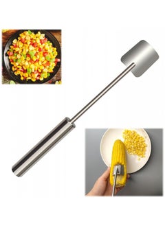 Corn Peeler, Stainless Steel Corn Stripping Tool, Corn Cob Stripper Tool Corn on The Cob Remover for Home Kitchens Restaurant Chefs Fruit Vegetable Peeler