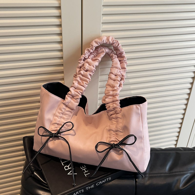 Casual Tote Bag with Butterfly Bow, Shoulder Bag for Women - Image 4