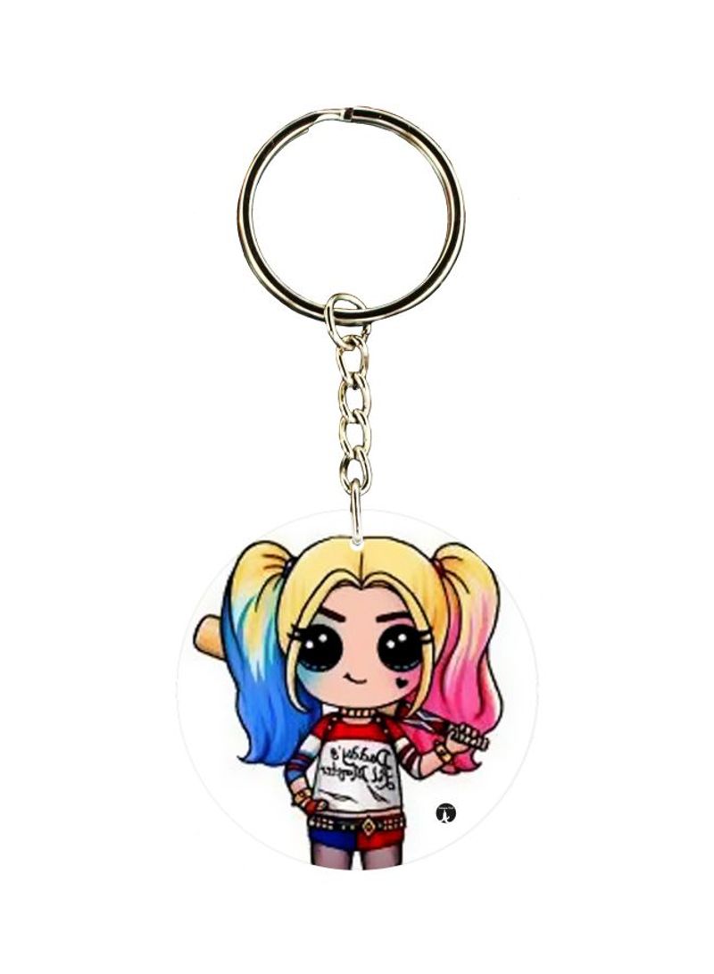 RKN Double Sided Cartoon Printed Keychain