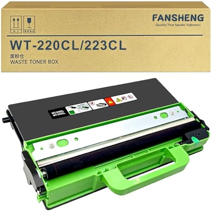 زجاجة حبر废 WT-220CL WT-223CL متوافقة لطابعة BROTHER DCP-9017CDW 9020CDW 9022CDW HL-3140CW 3170CDW L3210CW L3230CDW L3270CDW MFC-L3710CW L3770CDW 9130CW (BK) - Image 1