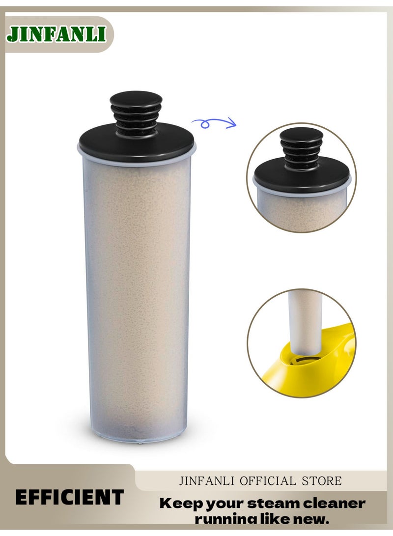جين فان ل أنا منظف ​​البخار SC3، فلتر منظف البخار SC3 البلاستيكي، JE2.863-018، فلتر إزالة الترسبات الكلسية أبيض/أسود، ما عليك سوى إدخال الفلتر والضغط على زر إعادة الضبط - مناسب لـ Karcher - Image 1