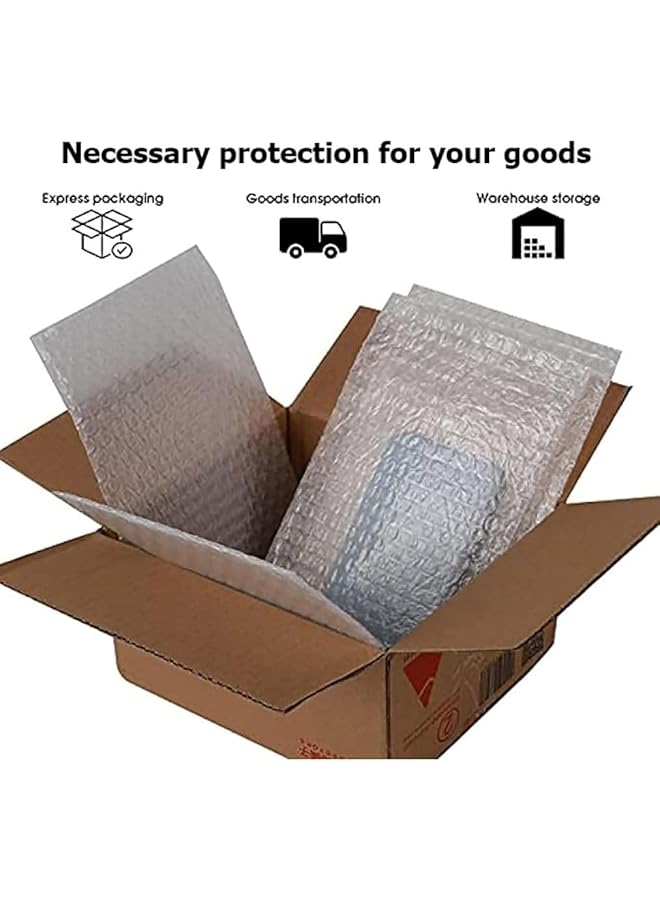 erorex Gmqg 50Pcs Clear Bubble Out Bags Bubble Pouches Bags For Shipping Double Wall Bubble Cushioning Wrap Bags For Mailing Packing Moving And Storage Fragile Dishes Electronic Item 30 X 30 Cm - Image 5