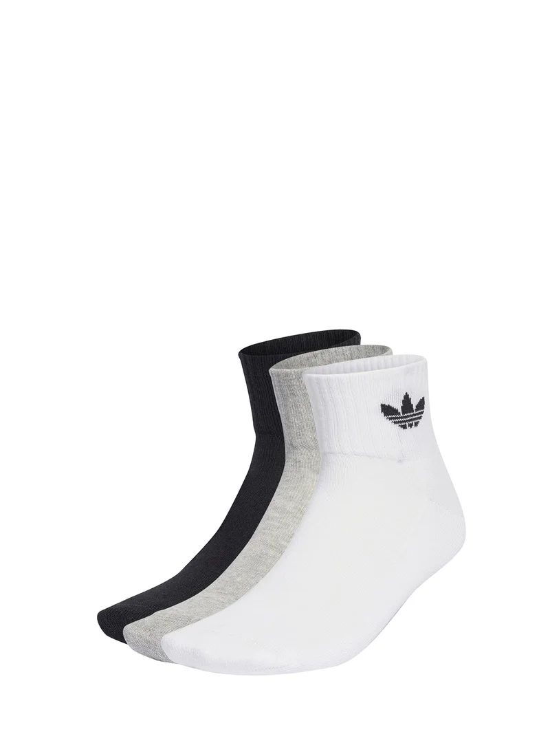 اديداس اوريجينالز 3 Pack Mid Crew Socks