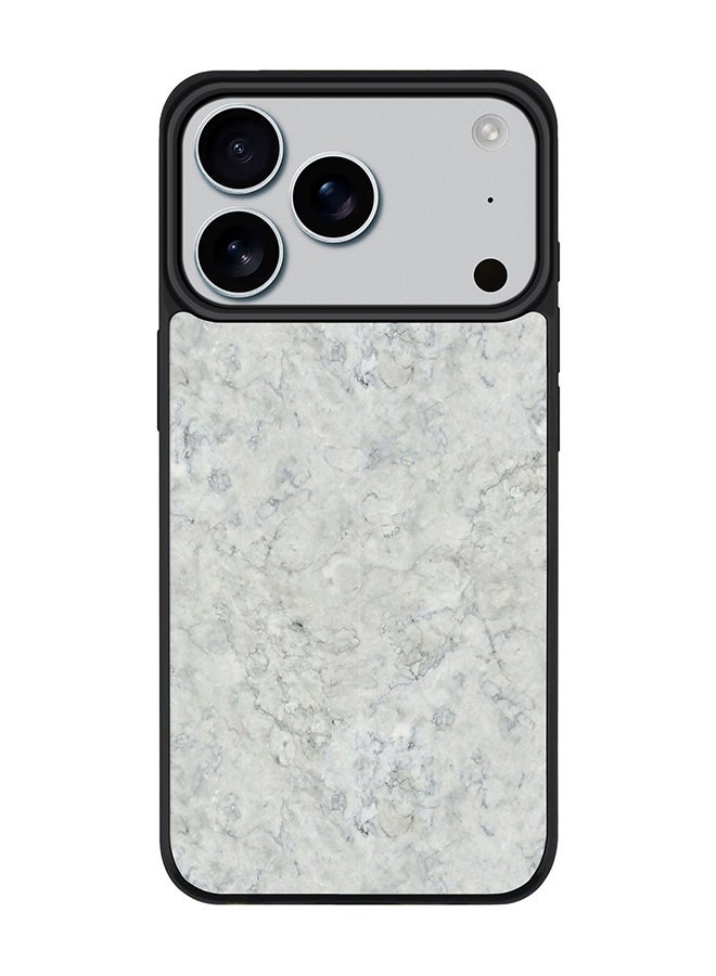 Stylizedd iPhone 17 Pro Case, [Compatible with MagSafe] Slim Magnetic cover Phone Case iPhone 17 Pro -Marble Texture White - Image 1