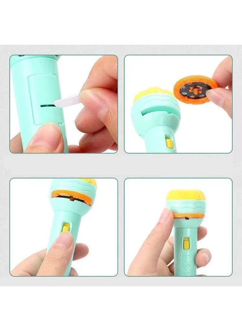 PRIMEFAIR PRIMEFAIR 6 Slides 48 Patterns Flashlight and Projector Cute and Cuddly Images of Animals onto Walls and Ceilings Batteries Included for Ages 3 and up  - Image 3