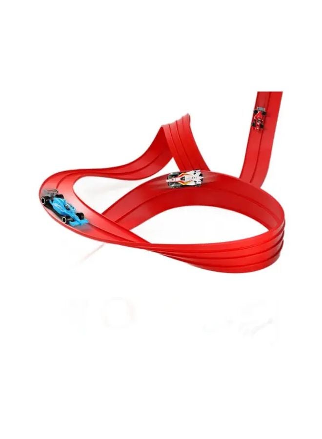 Red Gravity Inertia Car Racing Track Toy Set With Four Cars For Boys - Image 5