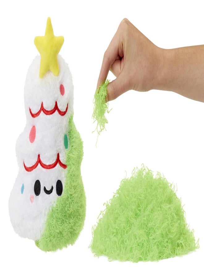Fluffie Stuffiez Holiday Christmas Tree Small Collectible Feature Plush, Surprise Reveal Unboxing with Huggable ASMR Fidget DIY Fur Pulling, Ultra Soft Fluff - Image 1