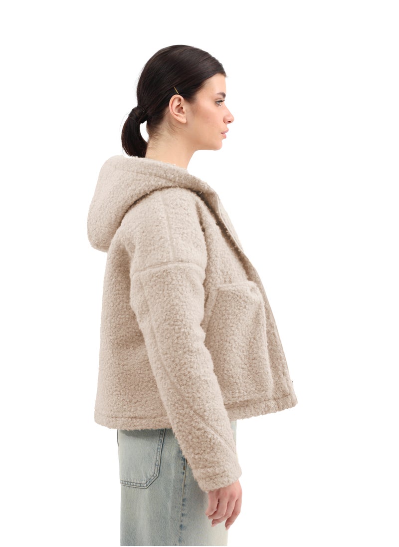 ASTK - Hooded sheerling fleece jacket - Image 1