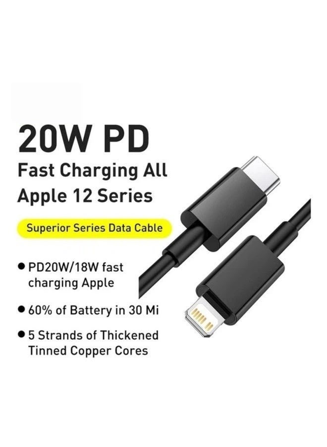 USB C to Lightning Fast Charging Data Cable PD 20W Superior Series Type C for Apple iPhone 14 Pro Max /Plus/13/12/11 Pro Max Mini XS X 8 7 6 5 SE iPad and More 2M - Image 2