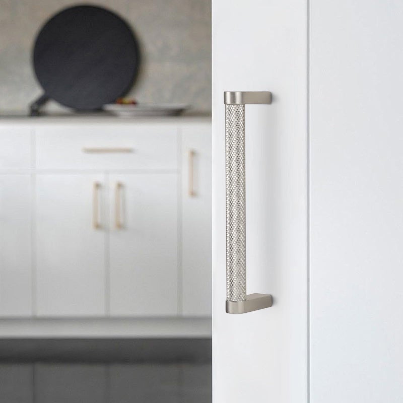 BUKOBYHE 10 Pack 5 Inch Brushed Satin Nickel Kitchen Cabinet Handles Knurled Cabinet Pulls Drawer Pulls Kitchen Hardware - Image 3